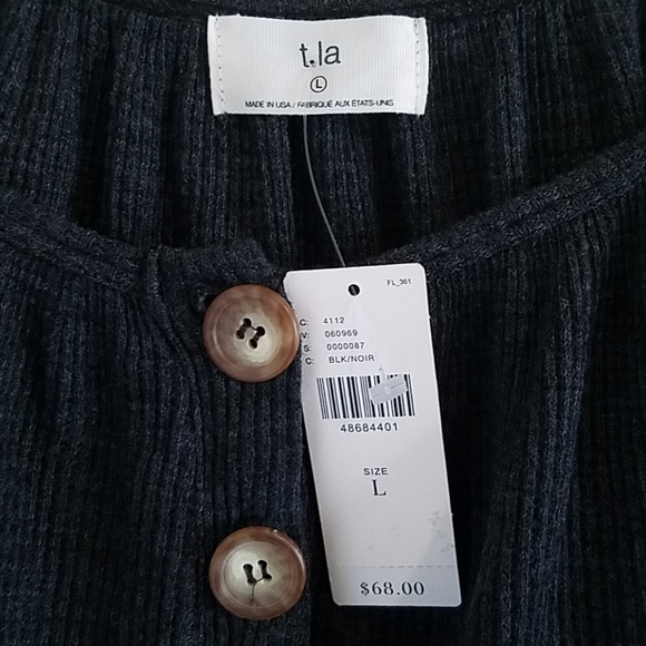 NWT Anthropologie | t.la Ithica Henley Top - Picture 4 of 8